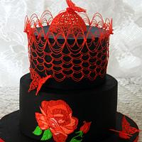 Embroidery in Royal icing
