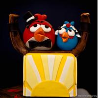 Angry Birds Wedding Cake