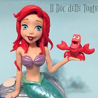 Ariel the little mermaid cake topper