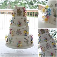 Butterflies & Fairies Wedding Cake