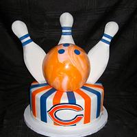 Bowling/Chicago Bears Groom's Cake