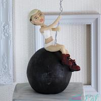 Miley on a Wrecking Ball!! 