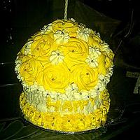 Yellow roses Giant cupcakes