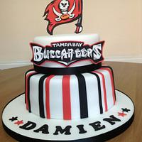 Tampa Bay Buccaneers Cake - cake by Charlene - The Red - CakesDecor