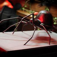 Black Widow Spider Wedding Cake