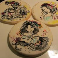 Hand Painted Princess Cookies