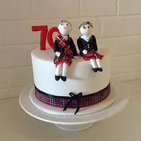 Scottish themed cake