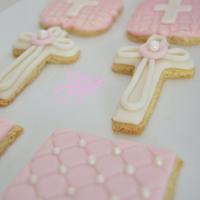 Baptism cupcakes and cookies