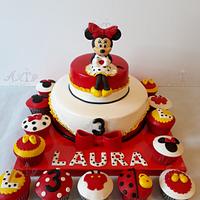 3d Minnie mouse cake 