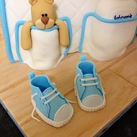 Baby bag cake