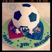 Football Barcelona Cake