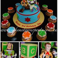 Woody and Buzz- Toy Story Cake