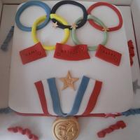 Olympic Birthday cake 