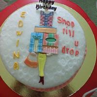 Birthday Shopping cake