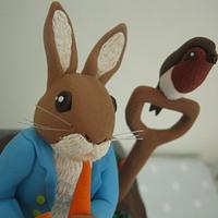 Peter Rabbit Christening and Birthday cake