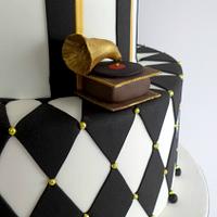 Black, white and gold 50th birthday