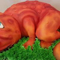 dinosaur cake for sons 3rd birthday