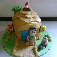 Flintstones cake 