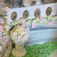 chapel shape wedding cake 