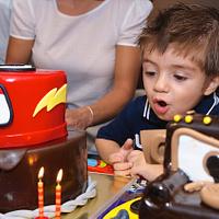 Cars themed birthday cake for my son's 2nd Birthday 