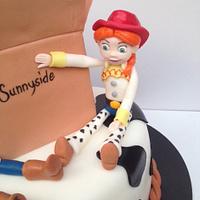 Toy Story Cake with Jessie and Woodie