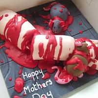 Mother's Day Horror Cake!