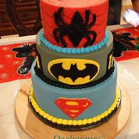 superheros cake