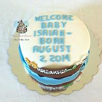Noah's Ark Baby Shower Cake