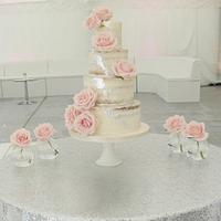 Sweet Avalanche Naked Wedding Cake