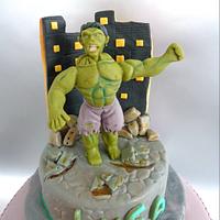 The incredible Hulk Cake