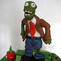 Plants and Zombies cake