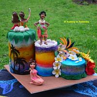 Sea Sand Sun 2sides Cake : Sweet Summer Collaboration