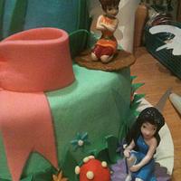 Disney princess birthday cake