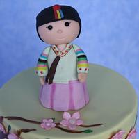 Korean little girl Cake