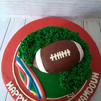 American football cake