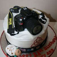 Nikon camera cake