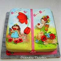 Fairy book cake