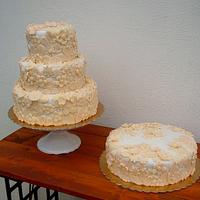 Lace wedding cake
