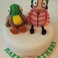 Sarah & Duck Birthday Cake