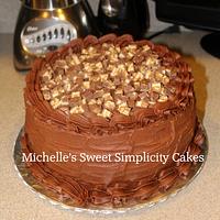 Chocolate Snickers Cakes