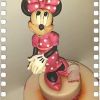 Mia's Minnie cake!!!♡♡♡
