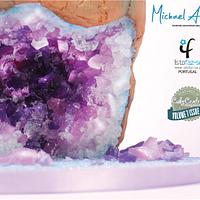 Purple Geode Cake