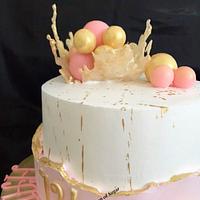 Whipped Cream Faultline Cake