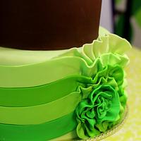 Sarah Ruffle corset Cake