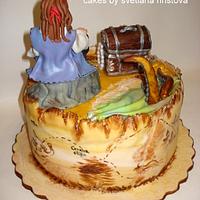 Jack Sparrow cake-Pirates of the Caribbean