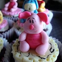 pooh cupcakes and friends