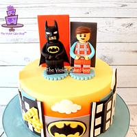 LEGO MOVIE Cake with Batman & Emmet
