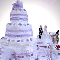 Lavender Wedding Cake 