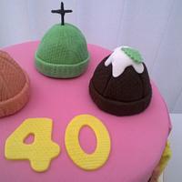 Funky Knit Birthday Cake