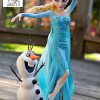 Elsa and Olaf topper
